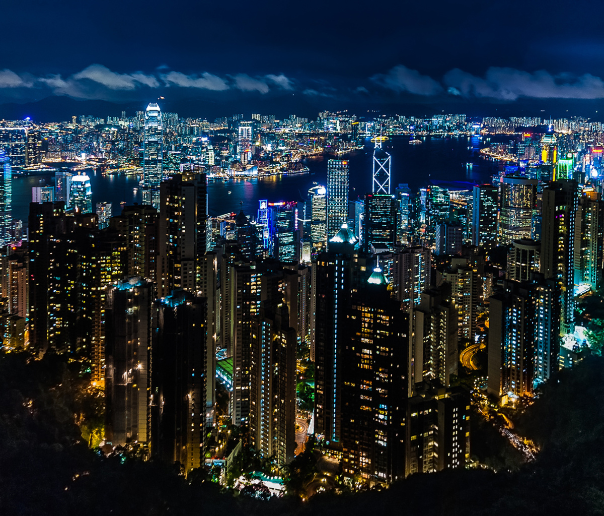 Fondo de pantalla Victoria Peak Hong Kong 1200x1024