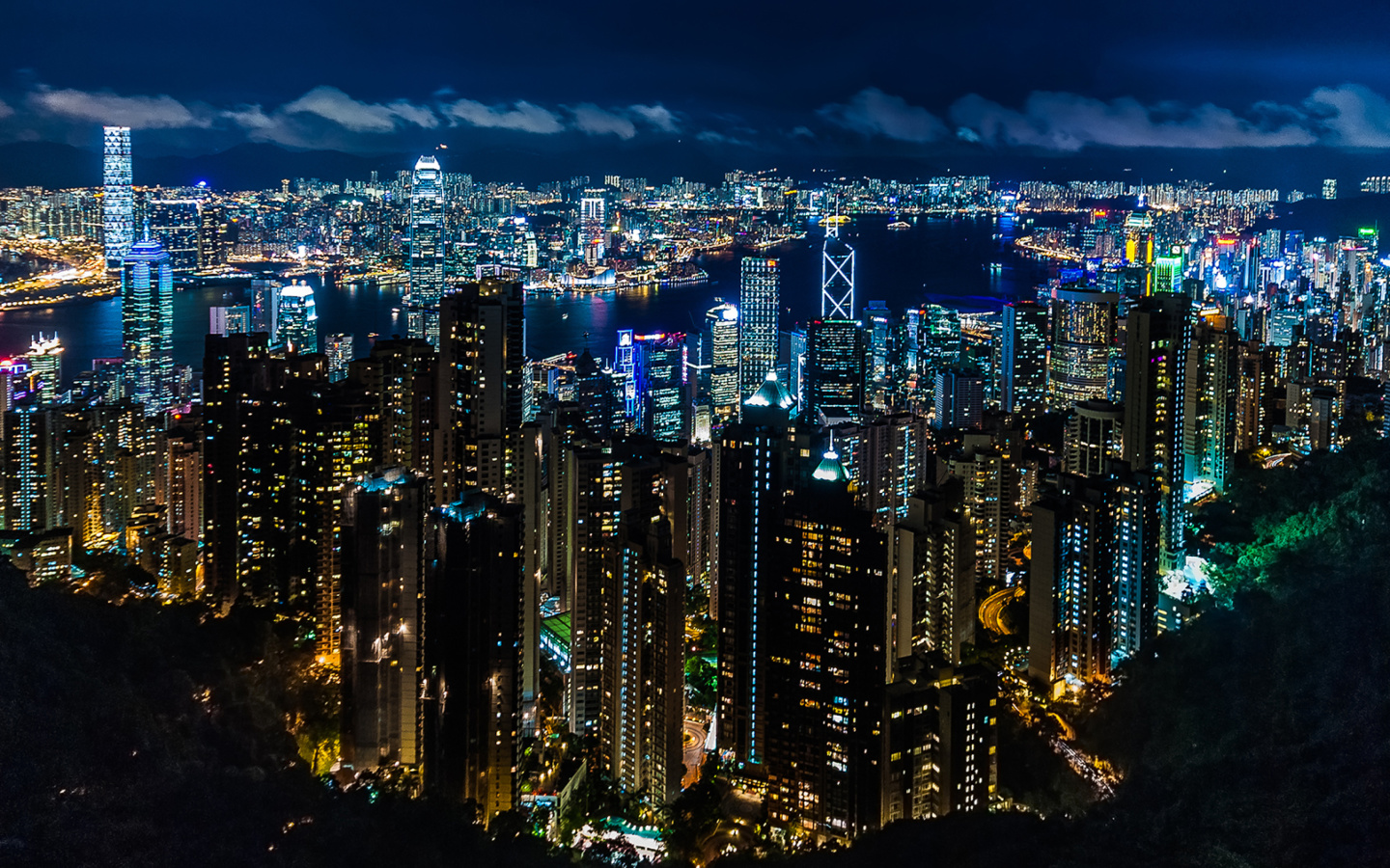 Обои Victoria Peak Hong Kong 1440x900