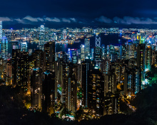 Fondo de pantalla Victoria Peak Hong Kong 220x176