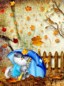 Screenshot №1 pro téma Autumn Cat 132x176