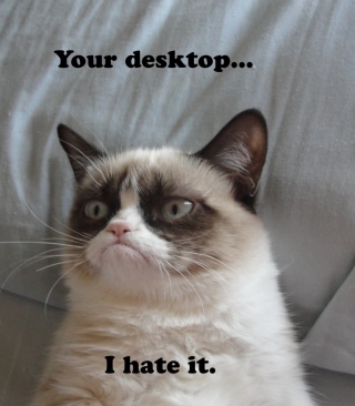 Grumpy Cat - Obrázkek zdarma pro Nokia 5233