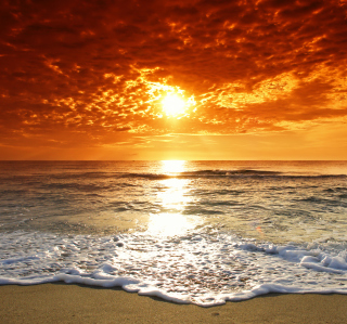 Summer Beach Sunset - Obrázkek zdarma pro 128x128