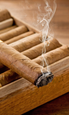 Fondo de pantalla Cuban Cigar Cohiba 240x400