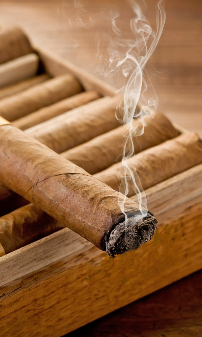 Обои Cuban Cigar Cohiba 768x1280