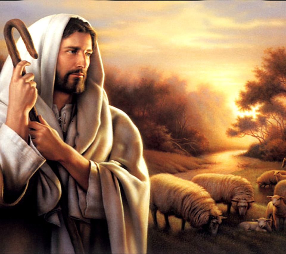 Обои Jesus Good Shepherd 960x854