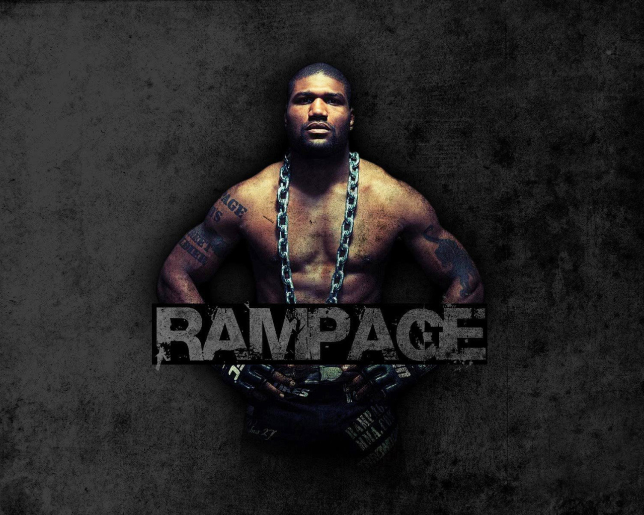 Screenshot №1 pro téma Quinton Jackson Rampage MMA fighting 1280x1024
