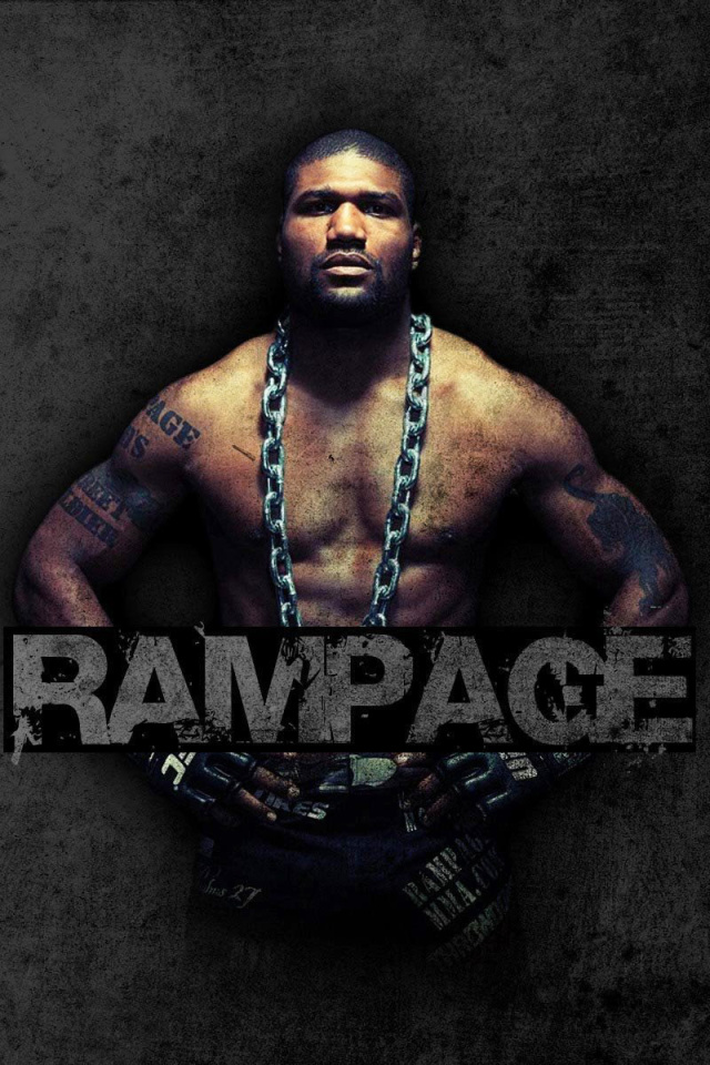 Das Quinton Jackson Rampage MMA fighting Wallpaper 640x960