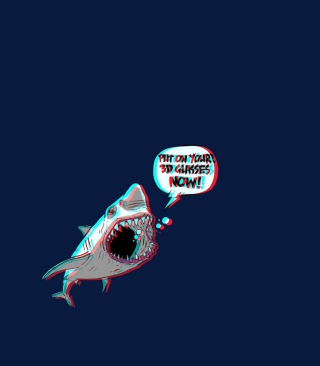 3D Shark - Obrázkek zdarma pro Nokia X2