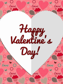 Screenshot №1 pro téma Happy Valentine Day Greeting 240x320