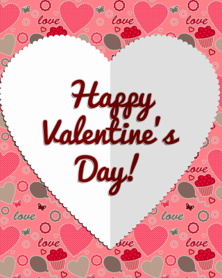 Happy Valentine Day Greeting - Obrázkek zdarma pro iPhone 4