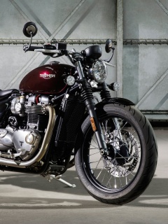 Fondo de pantalla Triumph Bonneville Bobber 240x320