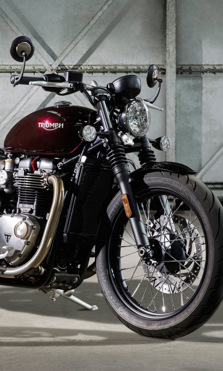 Das Triumph Bonneville Bobber Wallpaper 768x1280