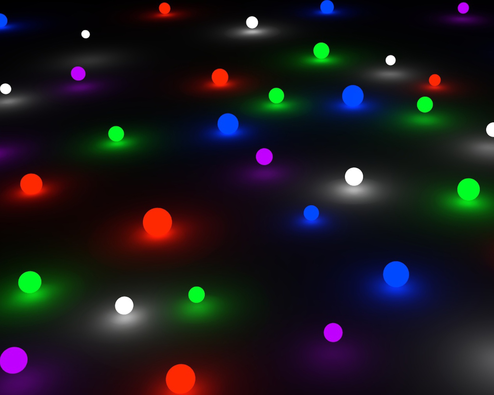 Screenshot №1 pro téma Glow Marbles 1600x1280