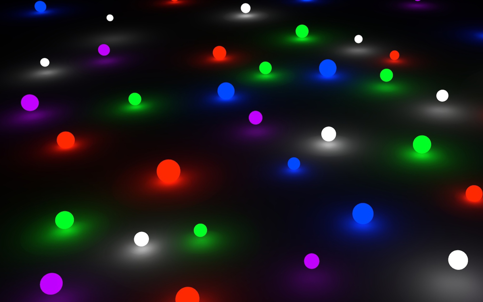 Screenshot №1 pro téma Glow Marbles 1680x1050