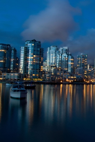 Fondo de pantalla Vancouver Night 320x480