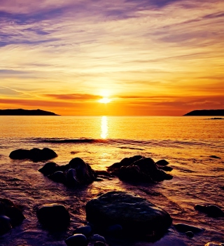 Golden Sunrise Beach - Obrázkek zdarma pro iPad Air