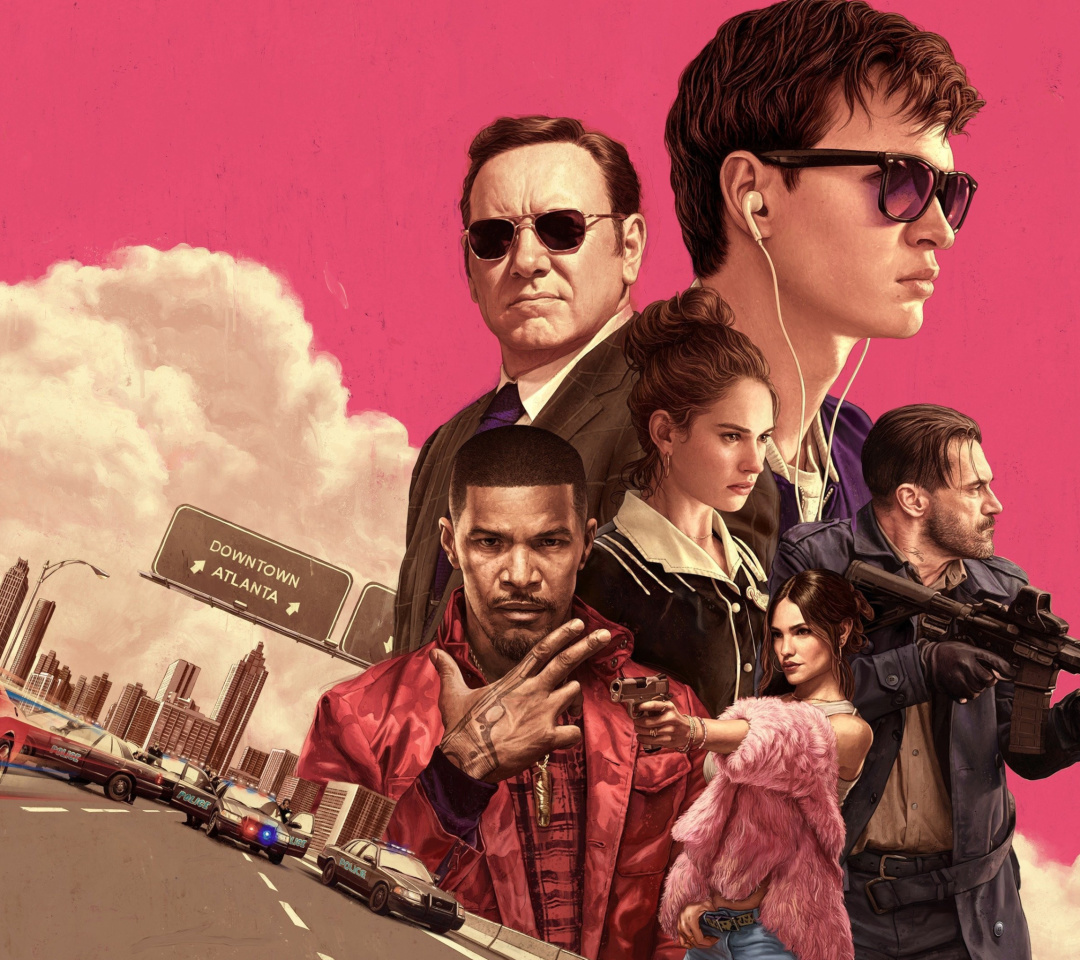 Baby Driver 2017 Film wallpaper 1080x960