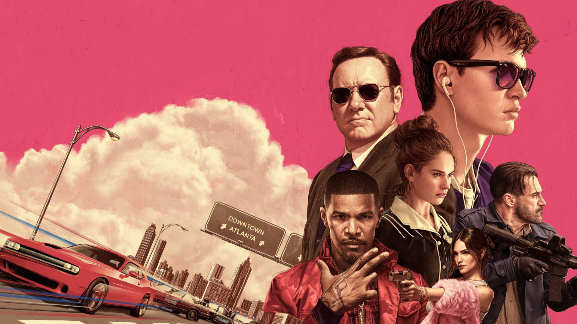 Baby Driver 2017 Film wallpaper 1920x1080