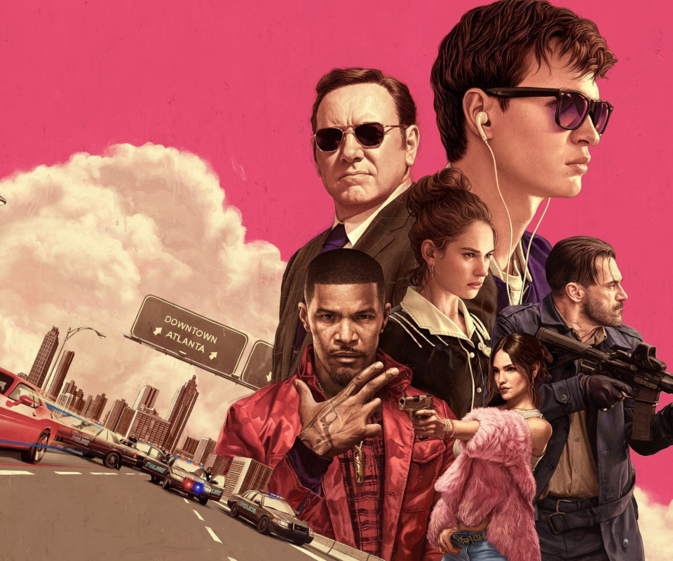 Baby Driver 2017 Film wallpaper 960x800