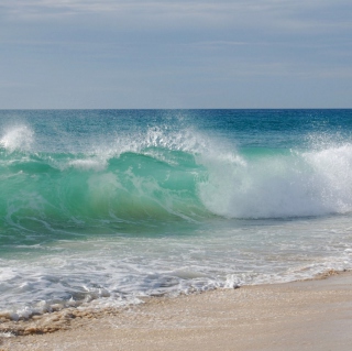 Blue Ocean Waves - Obrázkek zdarma pro 1024x1024