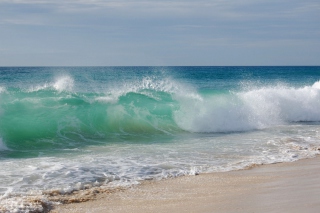 Blue Ocean Waves - Obrázkek zdarma 