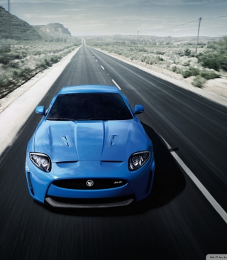 Blue Jaguar Xk R 2012 - Obrázkek zdarma pro 1080x1920
