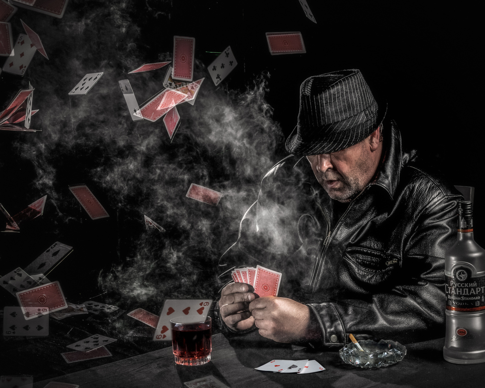 Gambler with vodka wallpaper 1600x1280