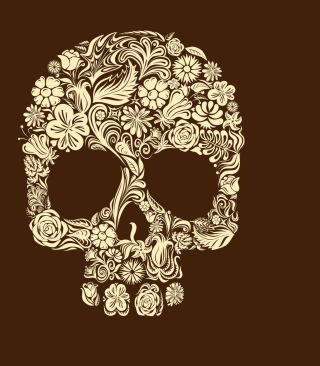 Floral Design Skull - Obrázkek zdarma pro Nokia C2-00