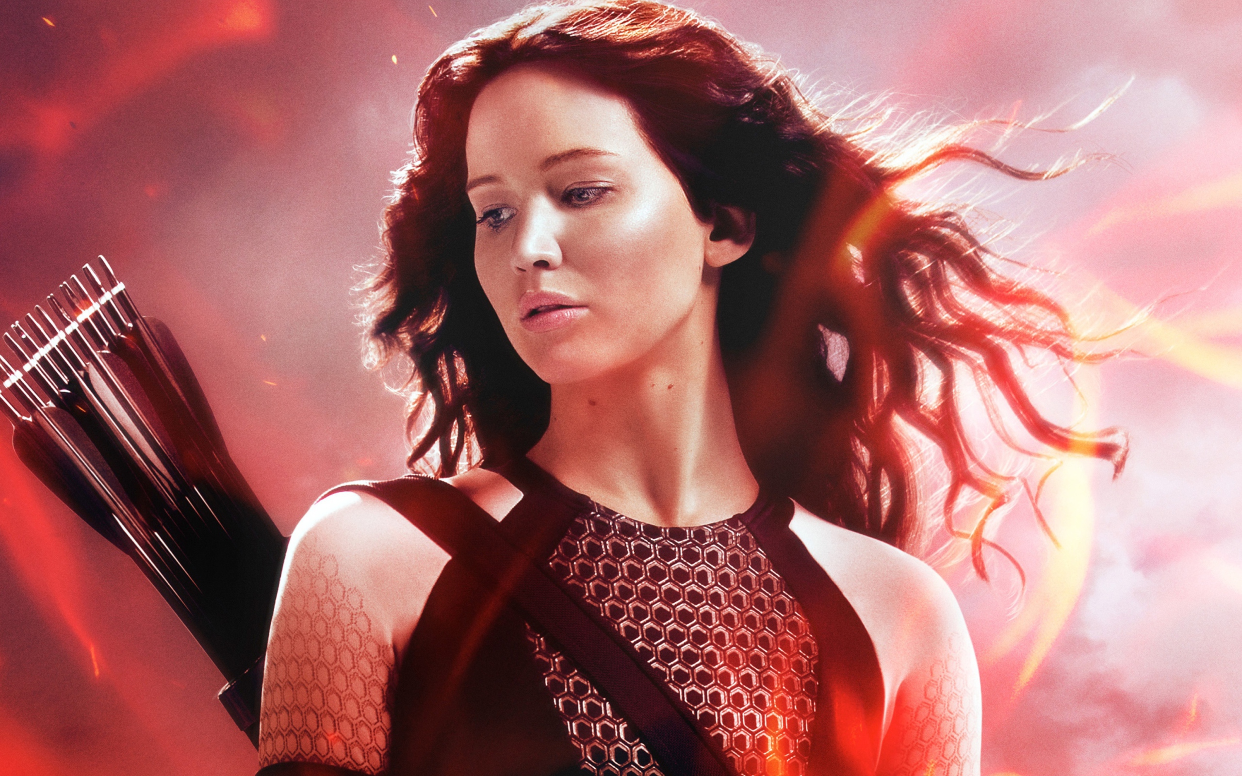 Das Katniss In The Hunger Games Catching Fire Wallpaper 2560x1600