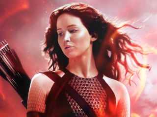 Fondo de pantalla Katniss In The Hunger Games Catching Fire 320x240
