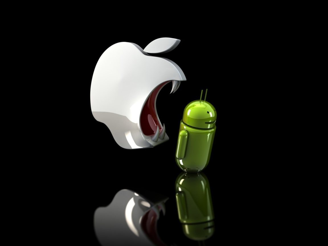 Apple Against Android wallpaper 1152x864