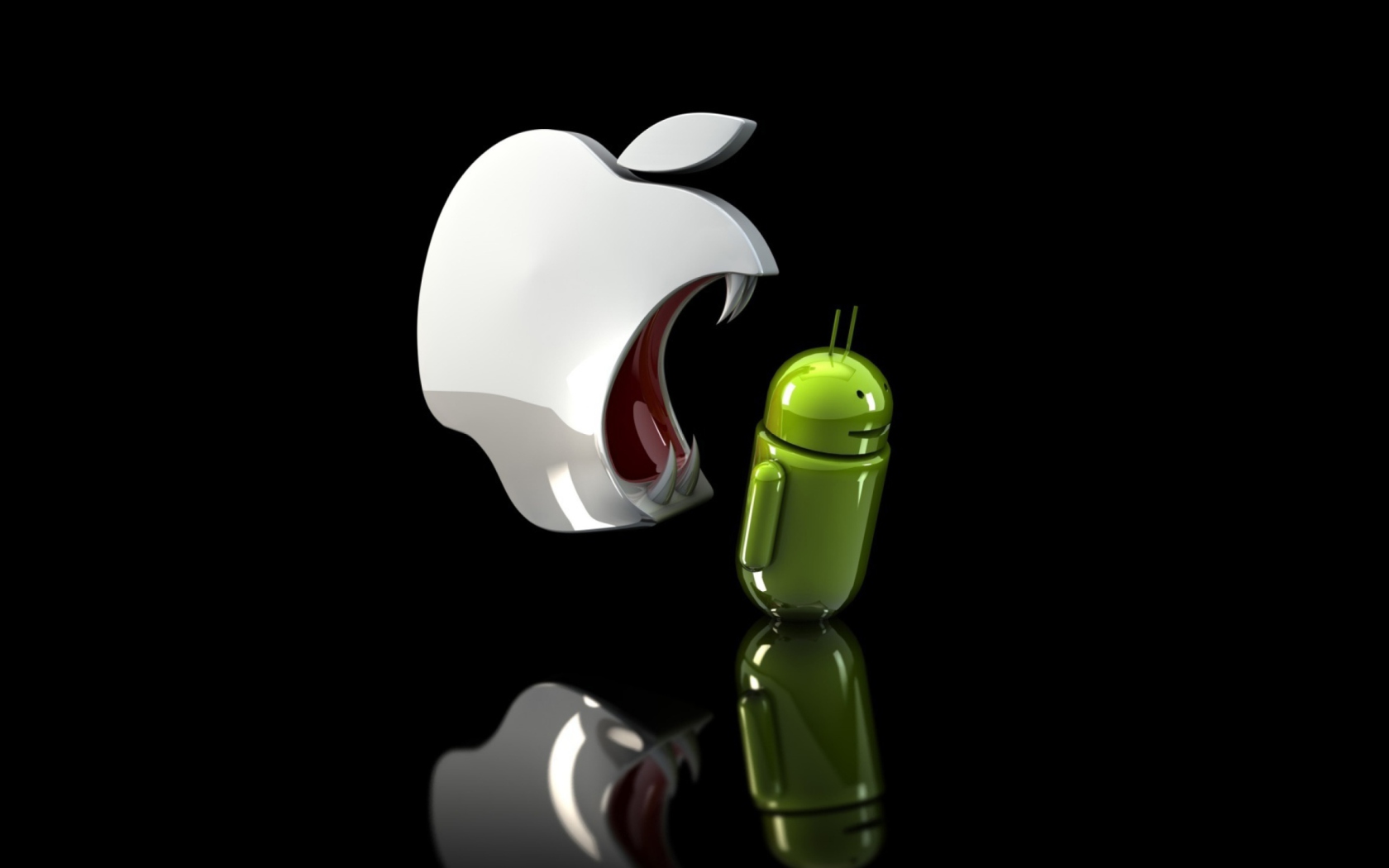 Apple Against Android wallpaper 1680x1050