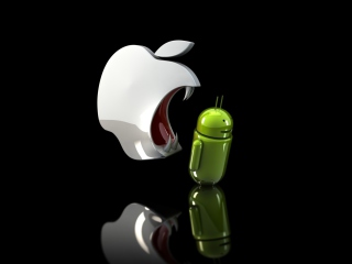 Apple Against Android wallpaper 320x240