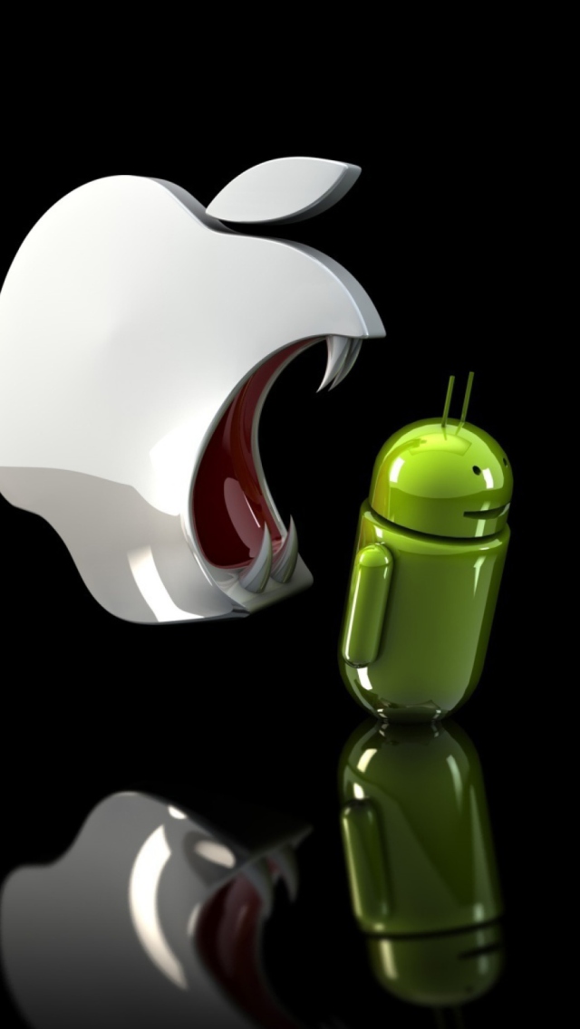 Apple Against Android wallpaper 640x1136