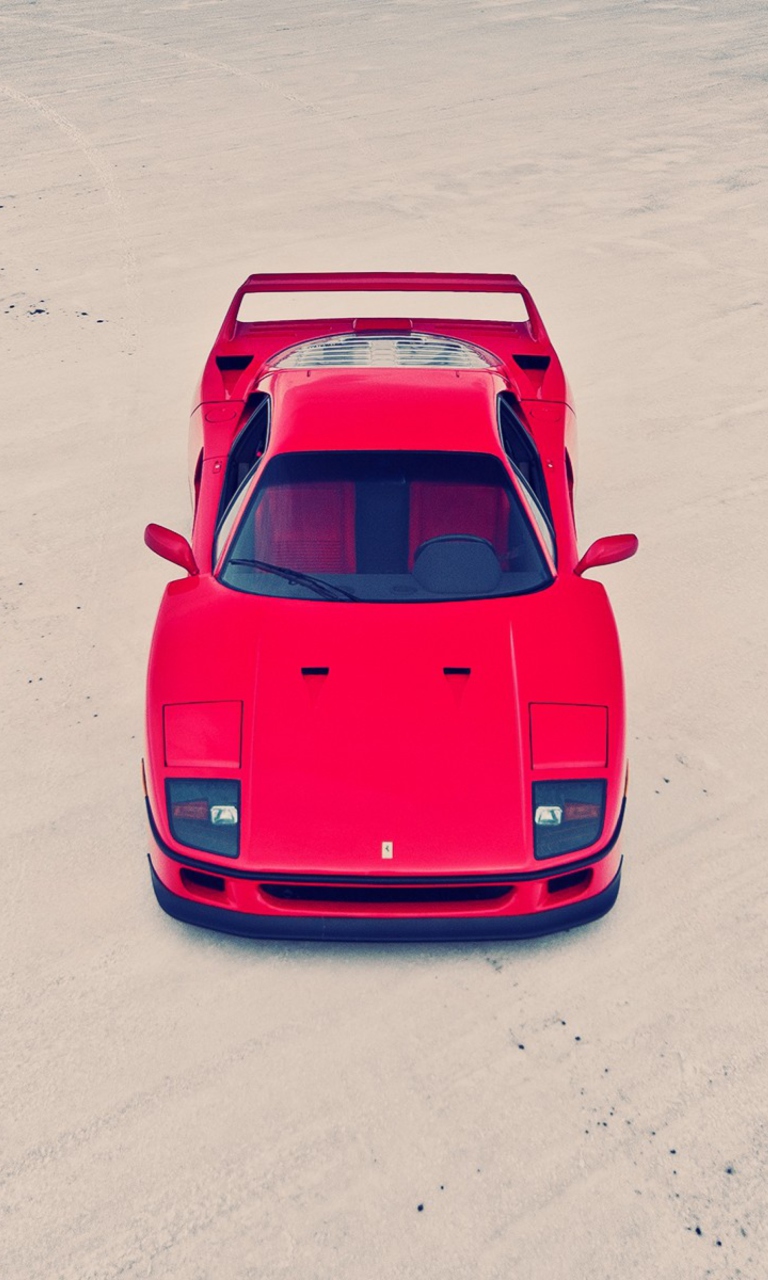 Screenshot №1 pro téma Red Ferrari F40 Top Angle 768x1280