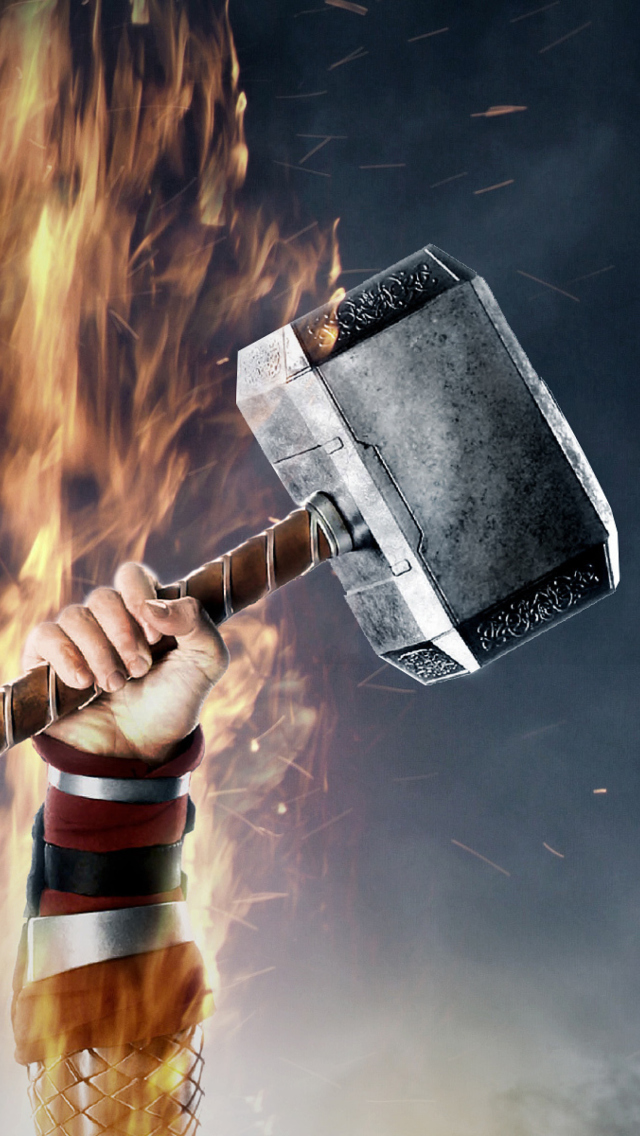 Fondo de pantalla Thor 2, Chris Hemsworth 640x1136