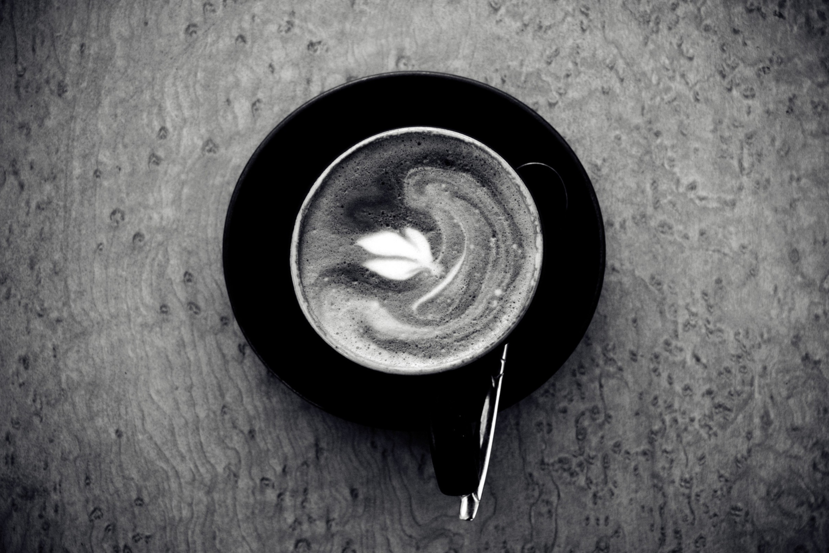 Fondo de pantalla Black And White Coffee Cup 2880x1920