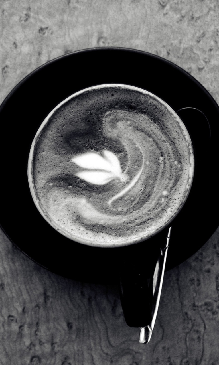 Screenshot №1 pro téma Black And White Coffee Cup 768x1280