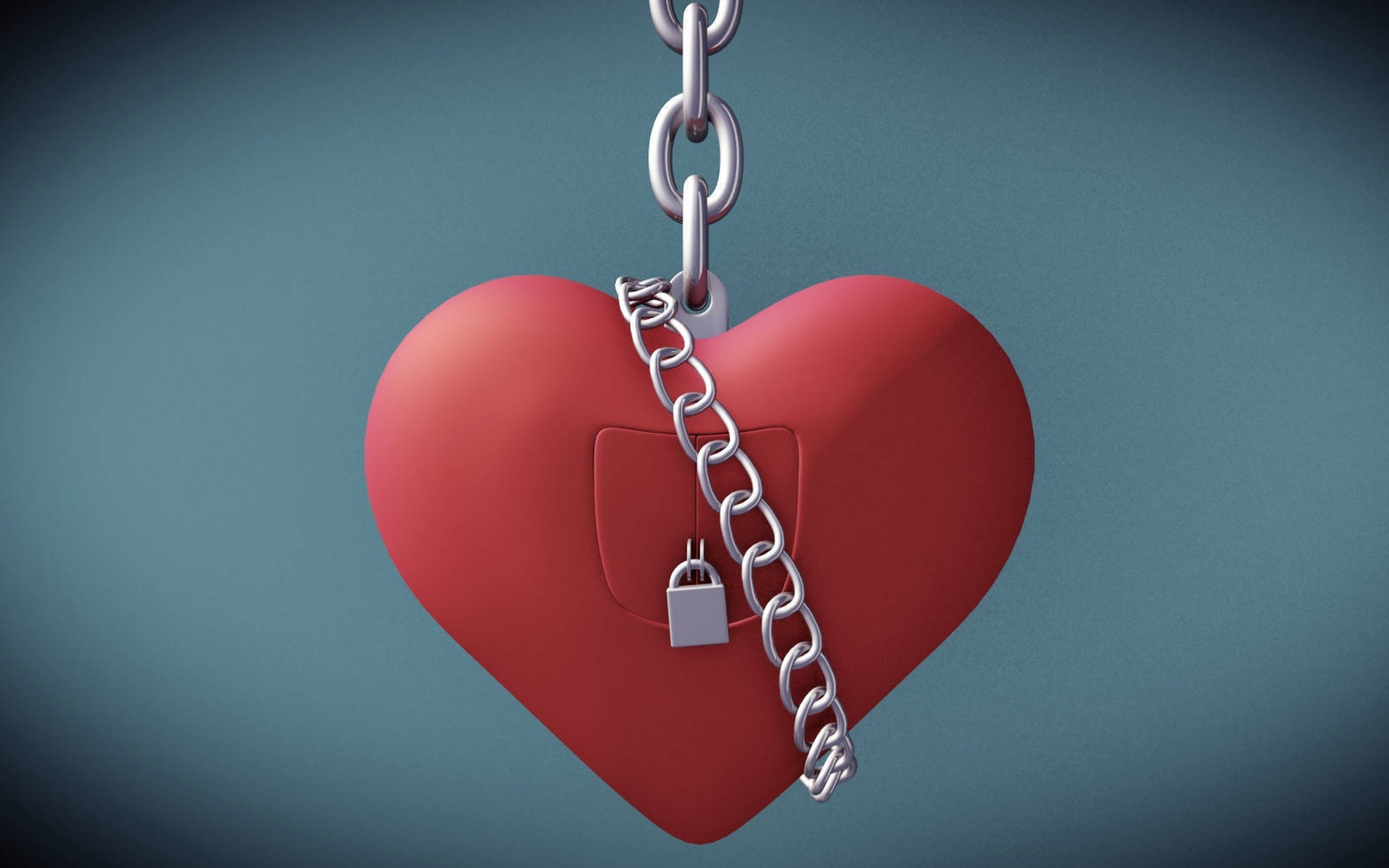 Fondo de pantalla Heart with lock 2560x1600