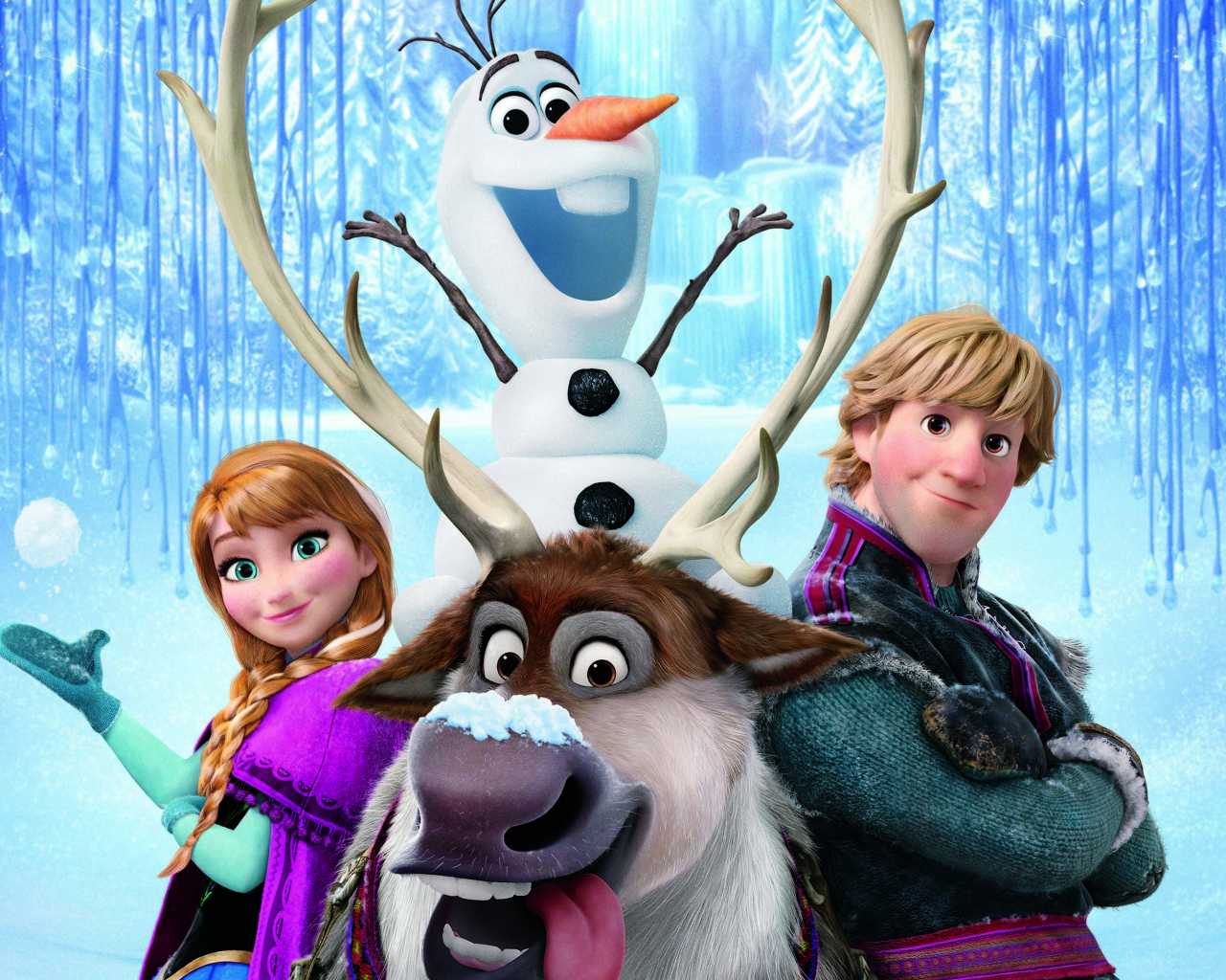 Fondo de pantalla Frozen, Walt Disney 1280x1024