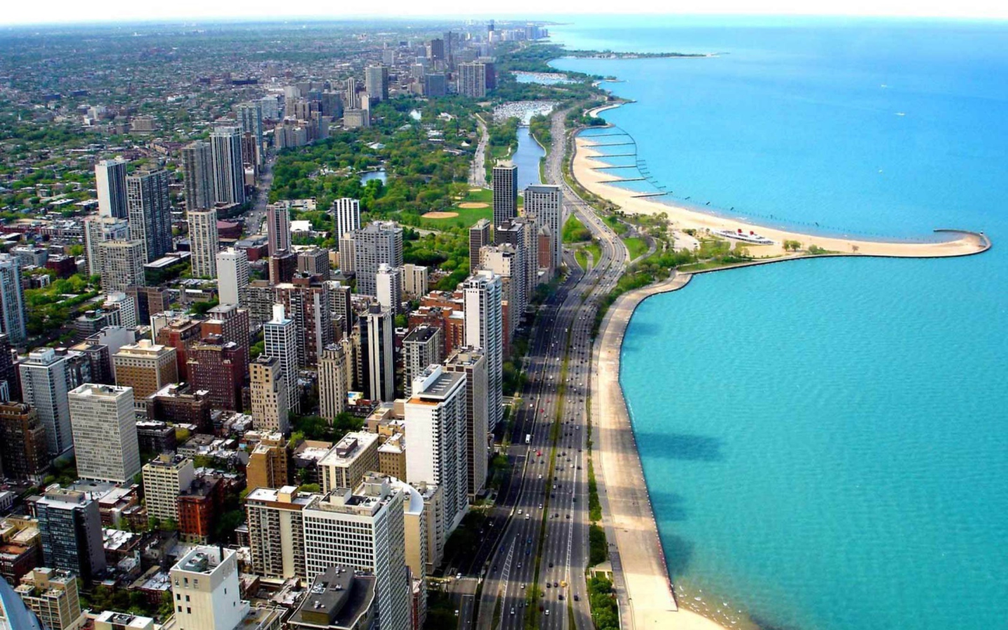 Fondo de pantalla Chicago Lake Lincoln 1440x900