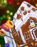 Screenshot №1 pro téma Chocolate Christmas Cake 128x160