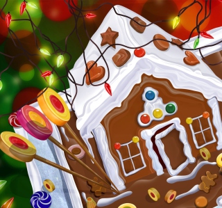 Kostenloses Chocolate Christmas Cake Wallpaper für iPad mini