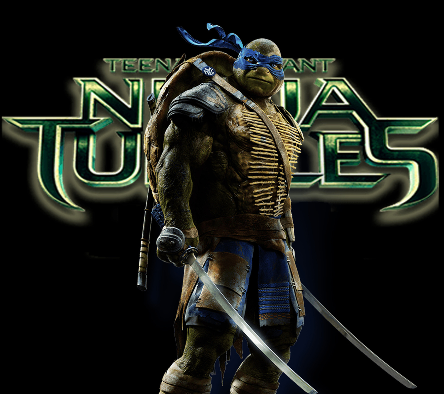 Das TMNT 2014 Leonardo Wallpaper 1440x1280