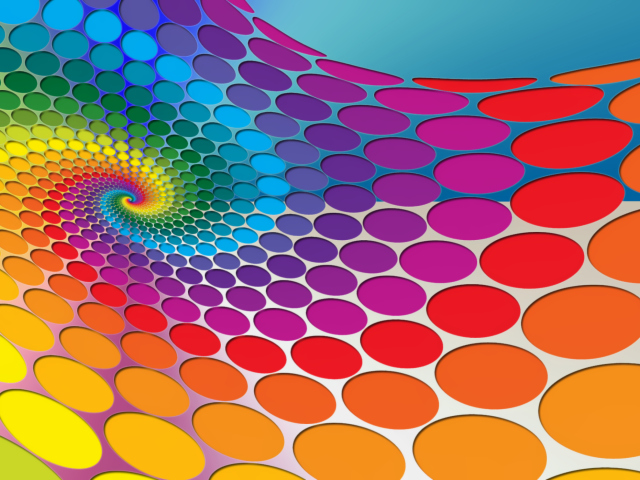 Das Colored Dots Wallpaper 640x480