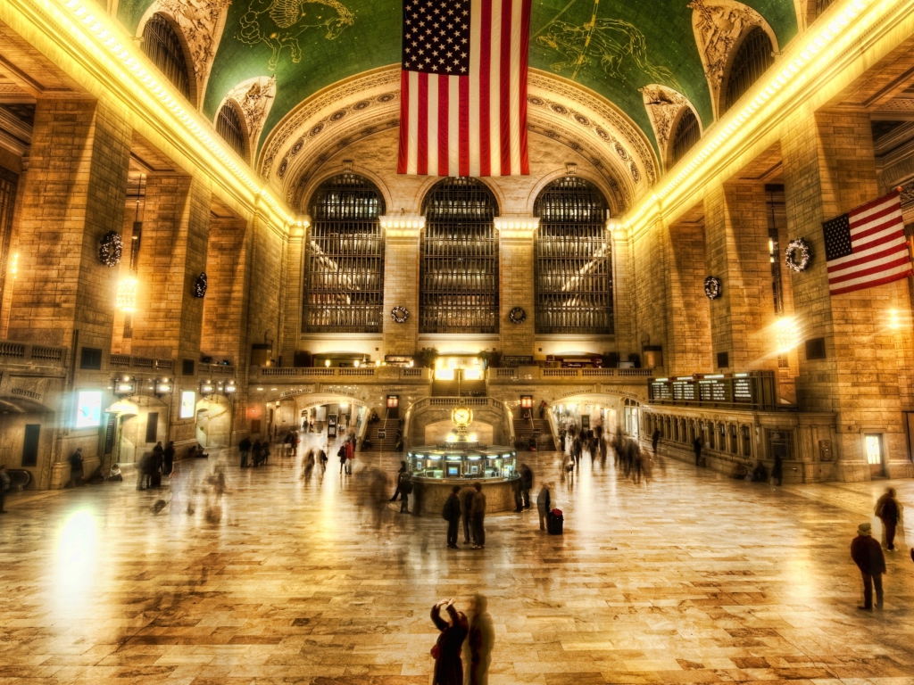 Обои New York, Grand Central 1024x768