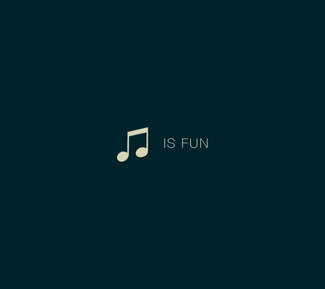 Sfondi Music Is Fun 1080x960