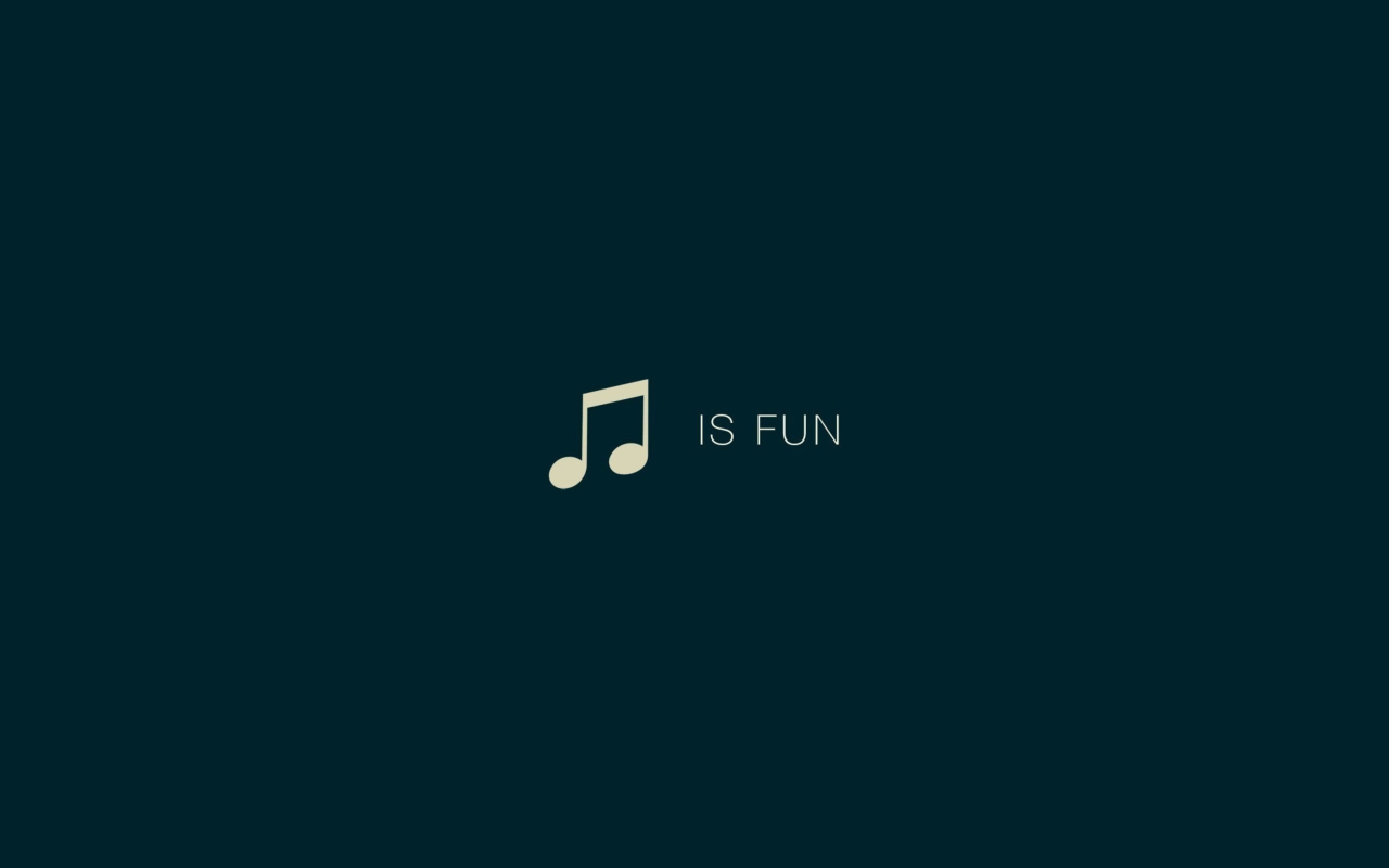 Das Music Is Fun Wallpaper 1280x800