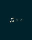 Das Music Is Fun Wallpaper 128x160