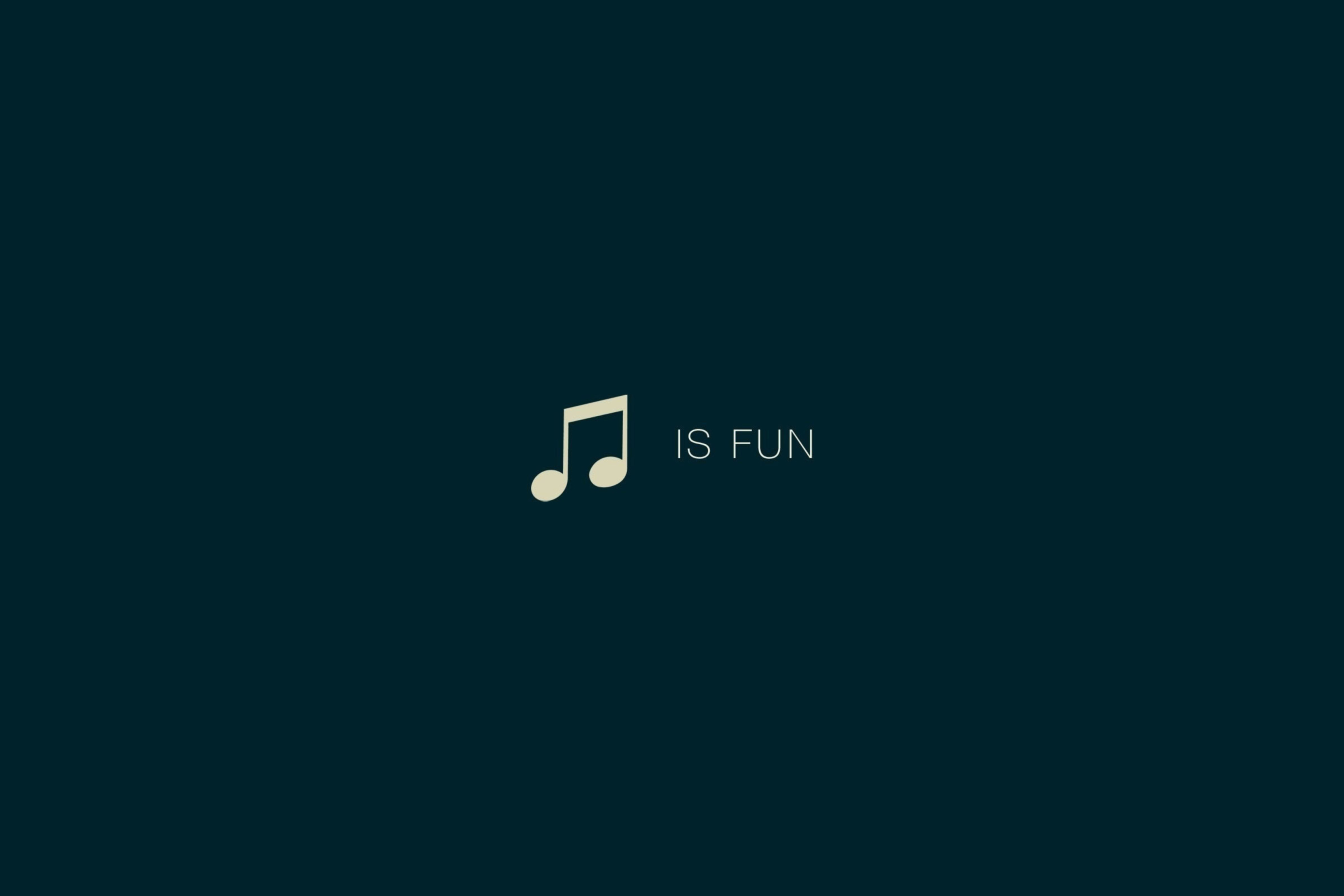 Fondo de pantalla Music Is Fun 2880x1920